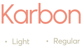 Karbon Font